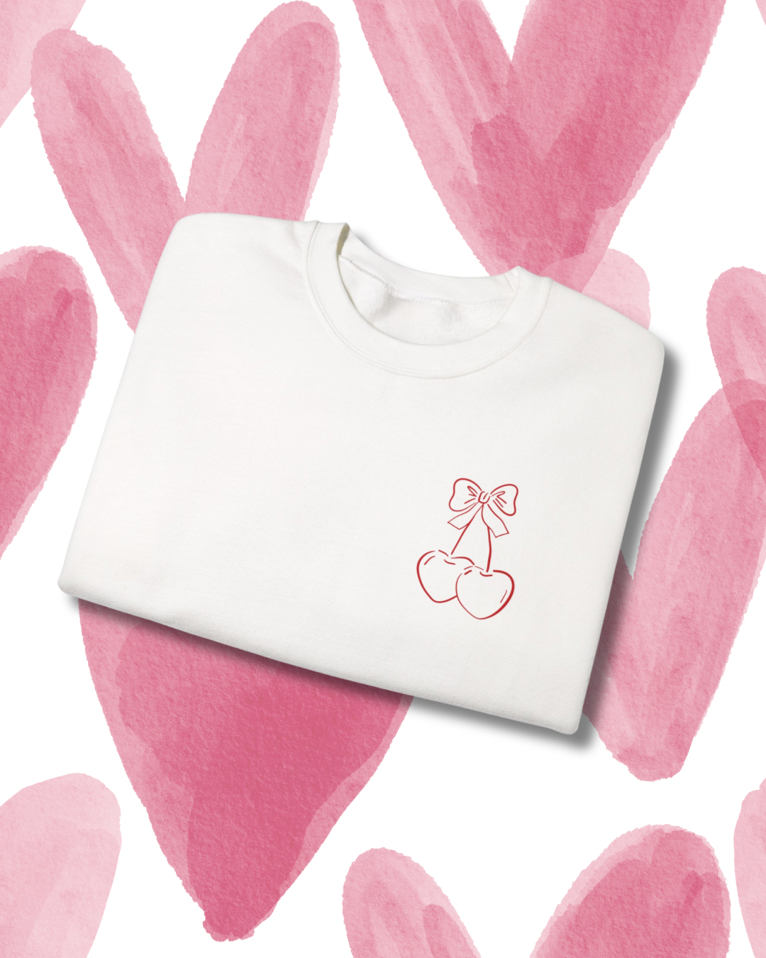 cherry heart sweatshirt