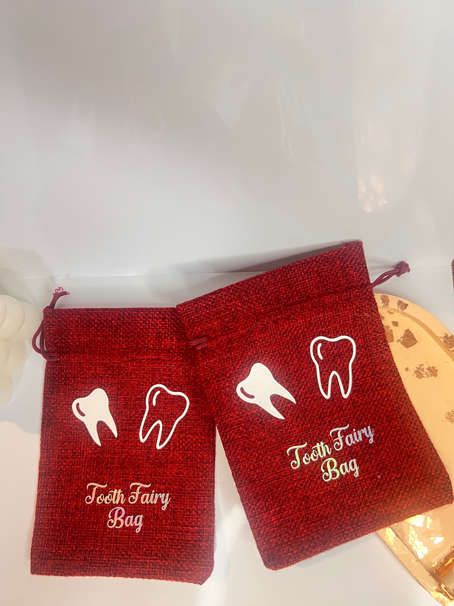 Kids tooth keepsake pouch – sweet children's tooth fairy gift for boys and girls | Crafted Prints UK