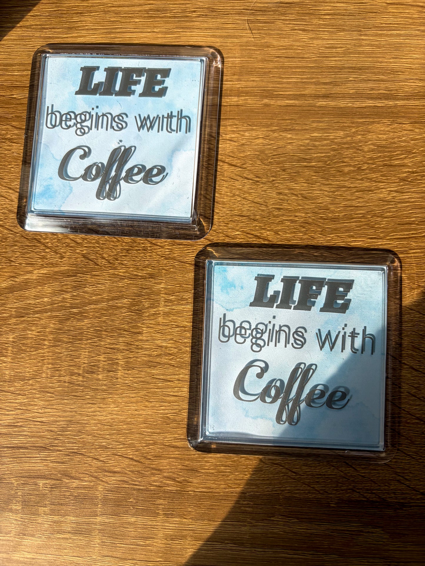 Life Begins With Coffee Coaster