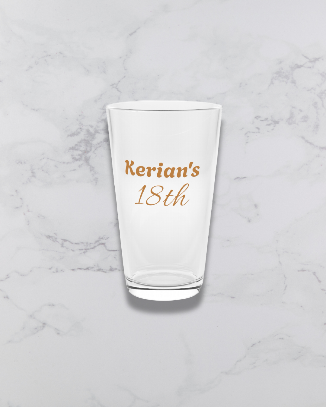 Personalised Pint Glass – Custom Groomsmen & Wedding Party Gift