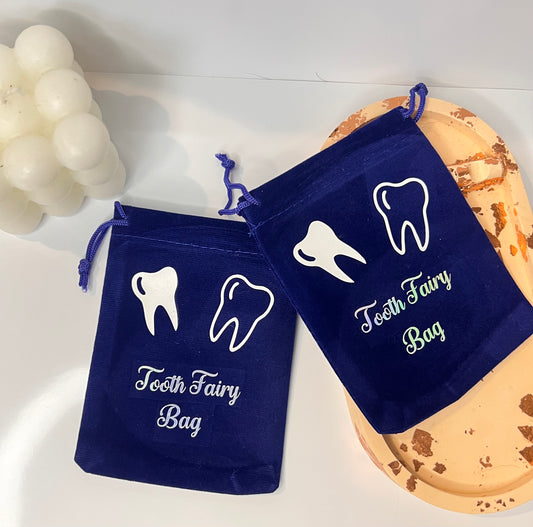 Kids tooth keepsake pouch – sweet children's tooth fairy gift for boys and girls | Crafted Prints UK