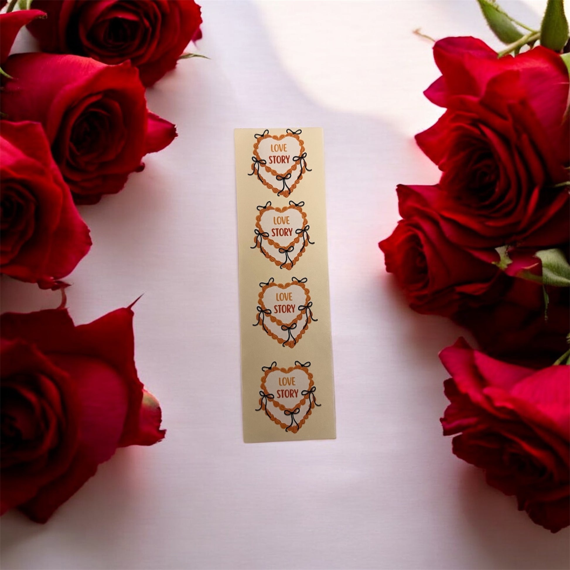 Love story laminated bookmark – romantic BookTok reading accessory gift for book lovers | Crafted Prints UK