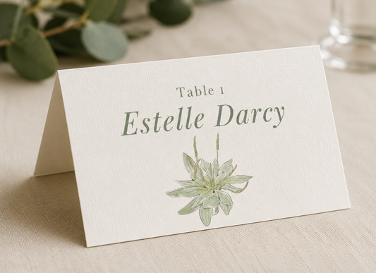 Personalised Wedding Place Cards