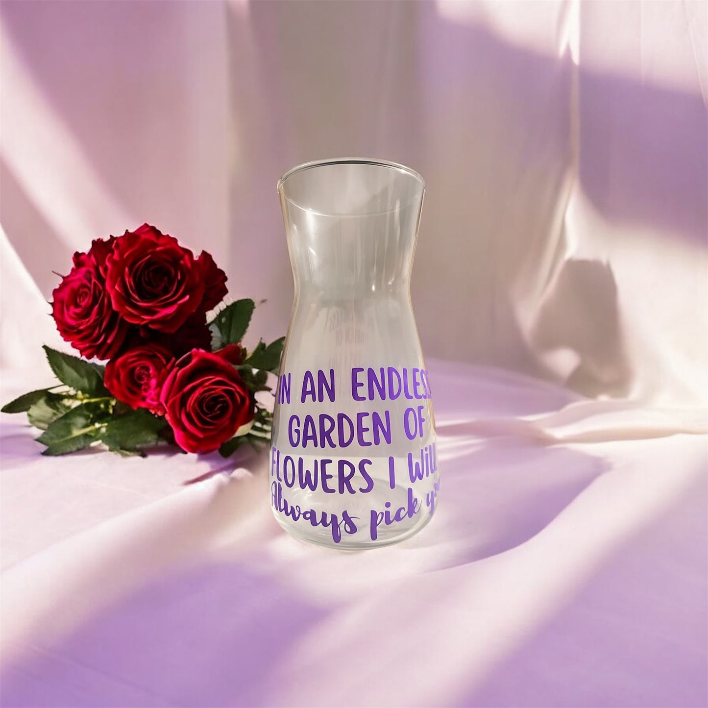'in an endless garden' vase