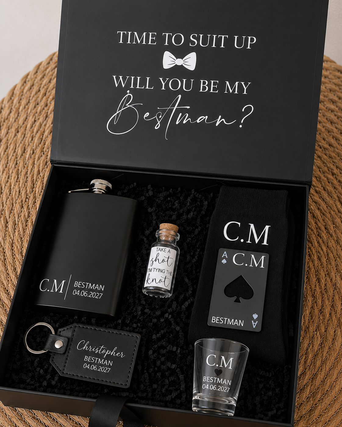 🥃 Groomsmen Proposal Box Bundle