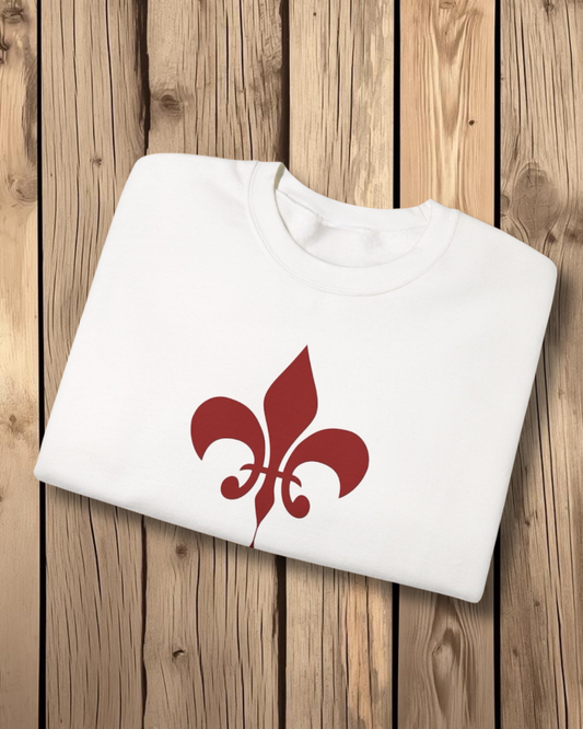 “Always & Forever” Fleur-de-Lis Crewneck Sweatshirt