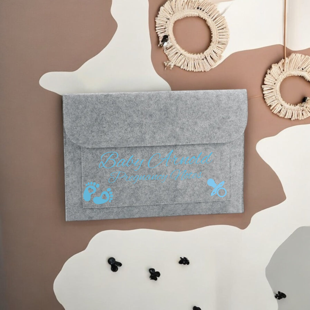 Personalised pregnancy notes folder – thoughtful custom gift for mums-to-be and expectant mothers | Crafted Prints UK