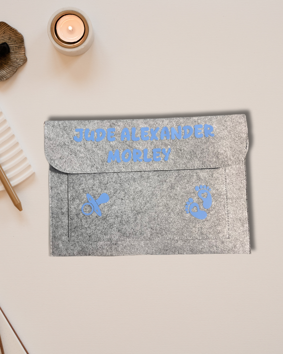 Personalised pregnancy notes folder – thoughtful custom gift for mums-to-be and expectant mothers | Crafted Prints UK