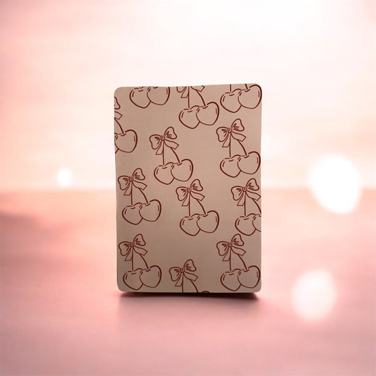 Cherry heart kindle insert – cute BookTok reading accessory gift for book lovers and kindle users | Crafted Prints UK