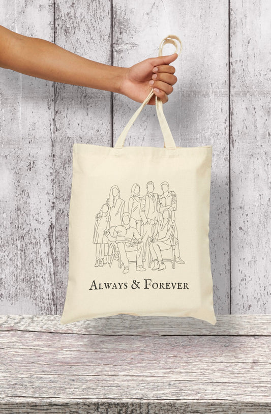 “Always & Forever” Portrait Tote Bag — Inspired by The Originals