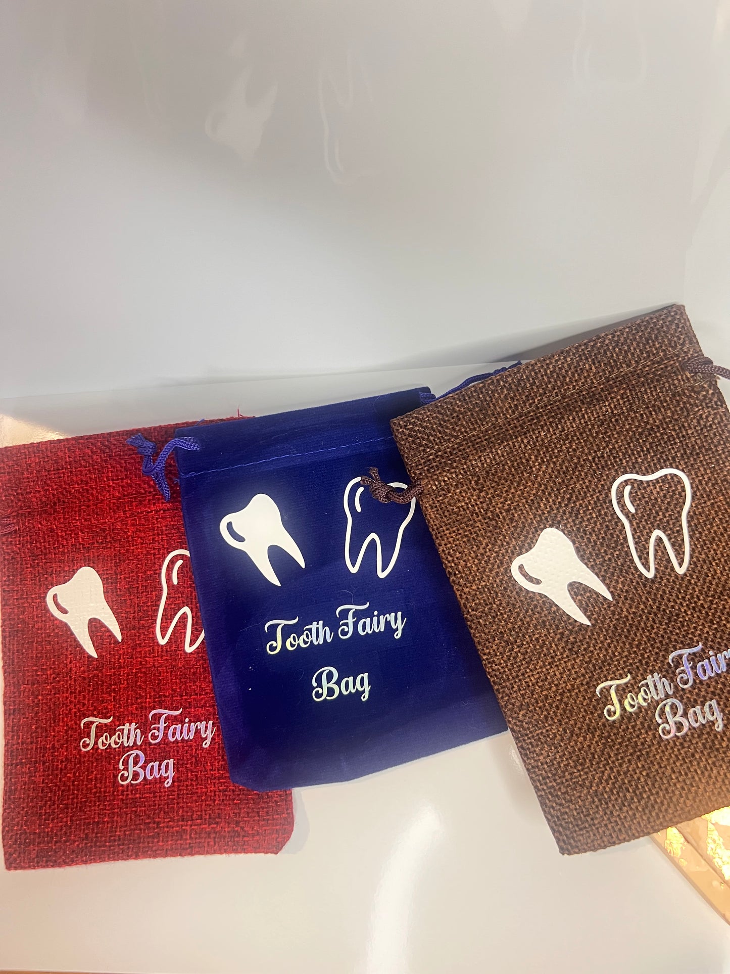Kids tooth keepsake pouch – sweet children's tooth fairy gift for boys and girls | Crafted Prints UK
