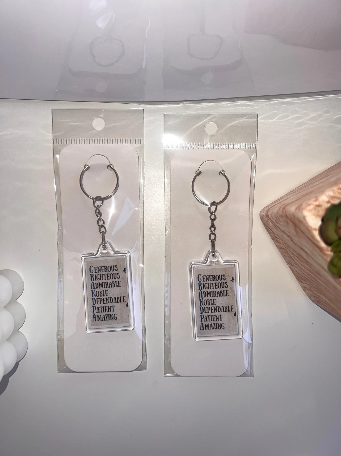 🗝️ “GRANDAD” Acronym Keychain